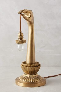 anthro hand lamp